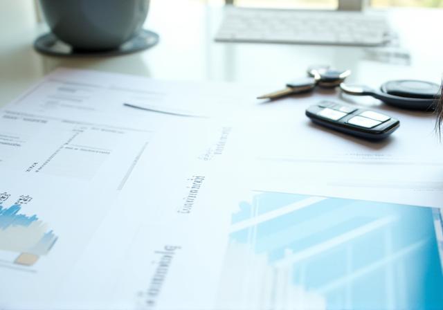 Documentazione legale e chiavi dell'auto su scrivania professionale